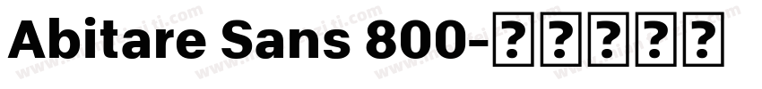 Abitare Sans 800字体转换
